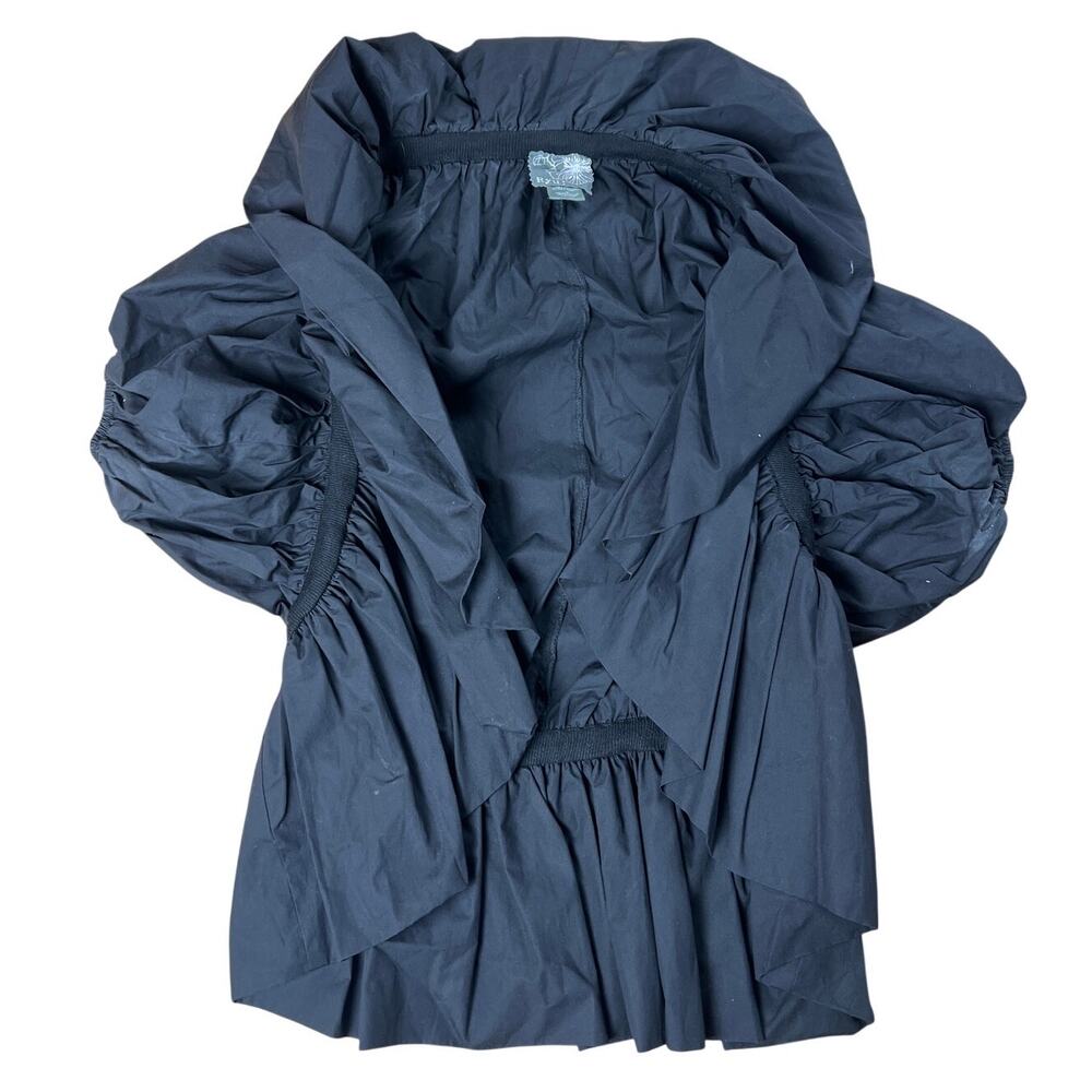 Ryu Black Puffer Blazer Women Size Medium
